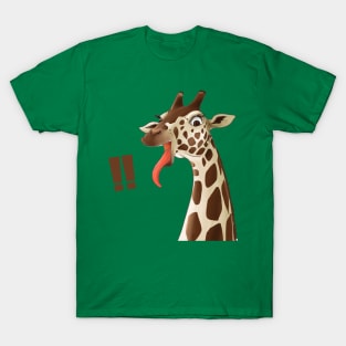 giraffe tongue hand drawn T-Shirt